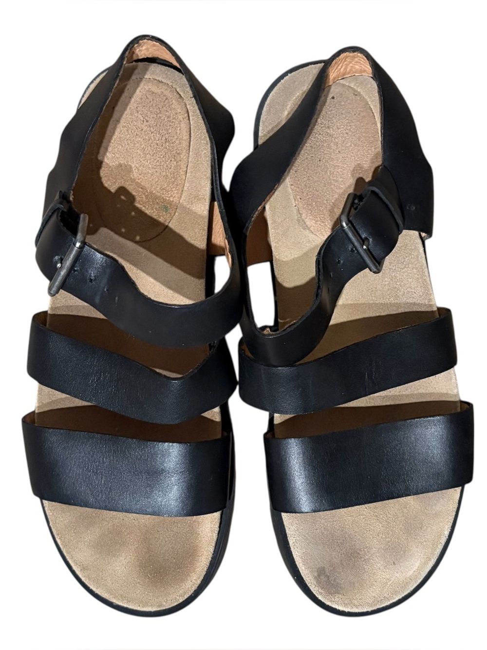Madewell Addie Strappy Black Sandals Size 8 - Picture 3 of 7